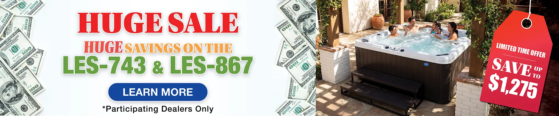 Calspas hot tub being used in a family setting - Kenner